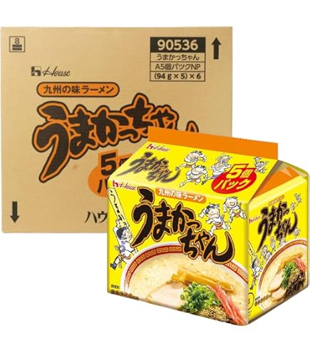 Amazon.co.jp: ハウス うまかっちゃん 九州とんこつラーメン 食べ比べ